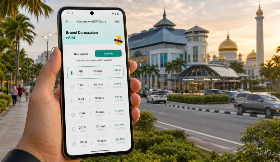 Gadong eSIM for Mobile Internet in Brunei