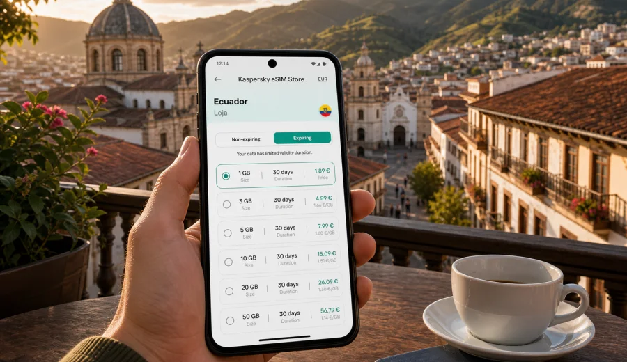 Loja eSIM: mobile internet for Ecuador travel