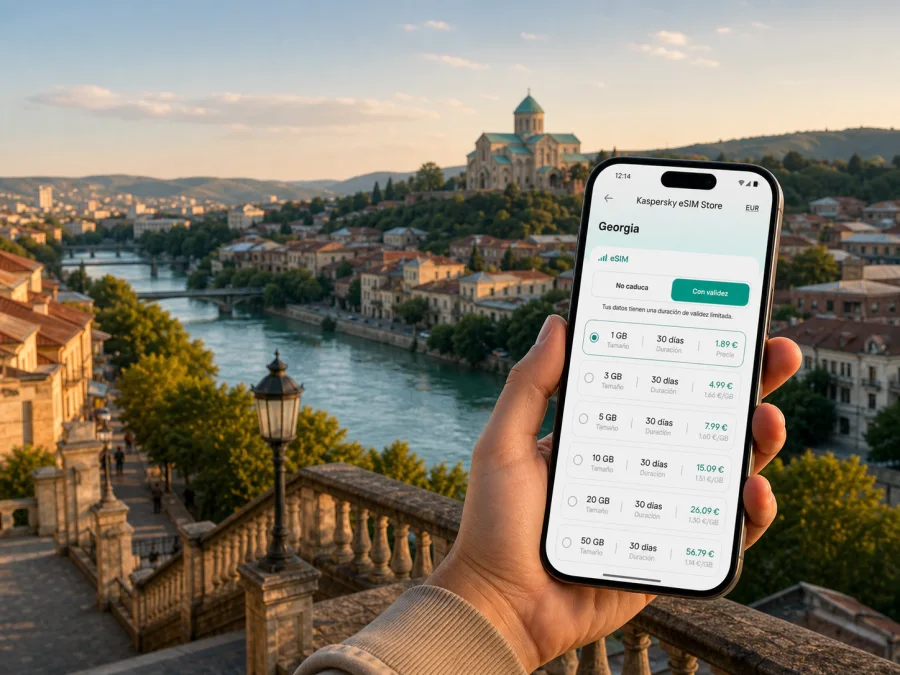 eSIM en Kutaisi: internet móvil para viajar
