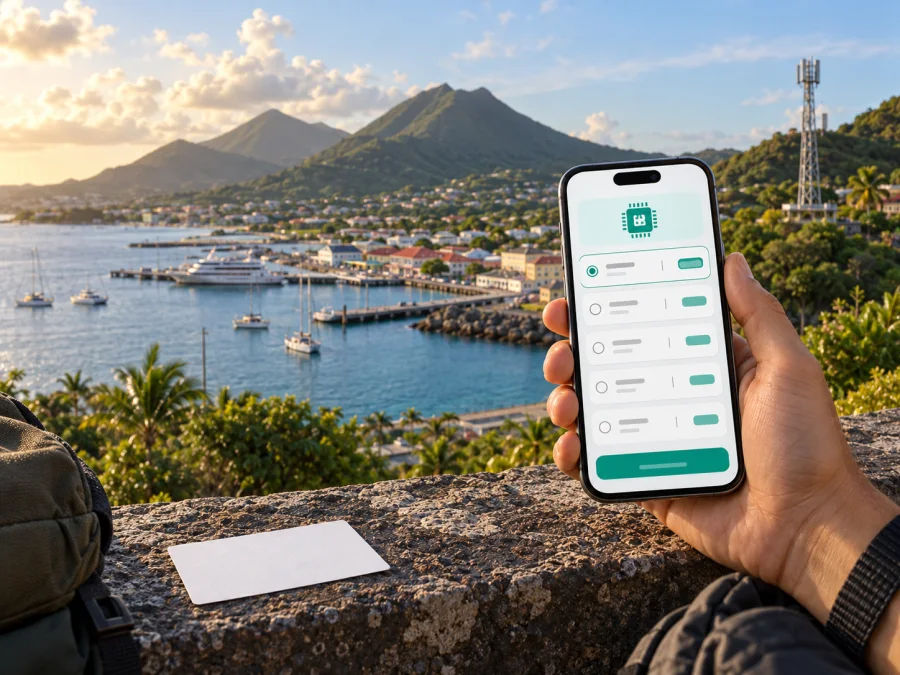 Digicel eSIM en San Cristóbal y Nieves: guía de viaje