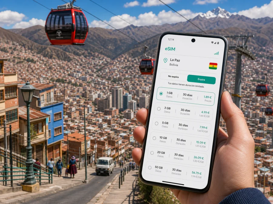 eSIM en La Paz: internet móvil para viajar