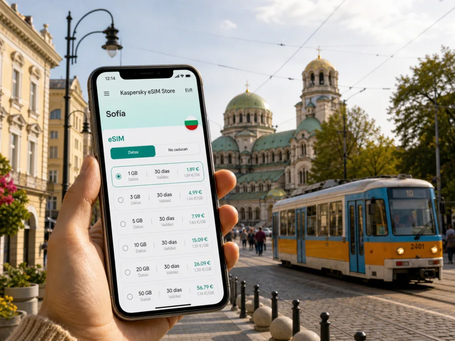 eSIM para Sofía: internet móvil en Bulgaria