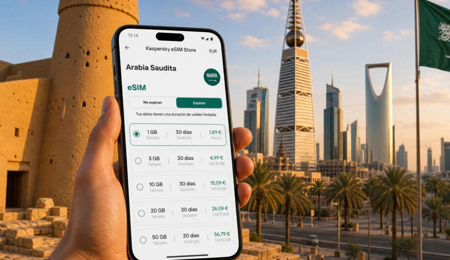 eSIM Arabia Saudita: internet móvil para viajar