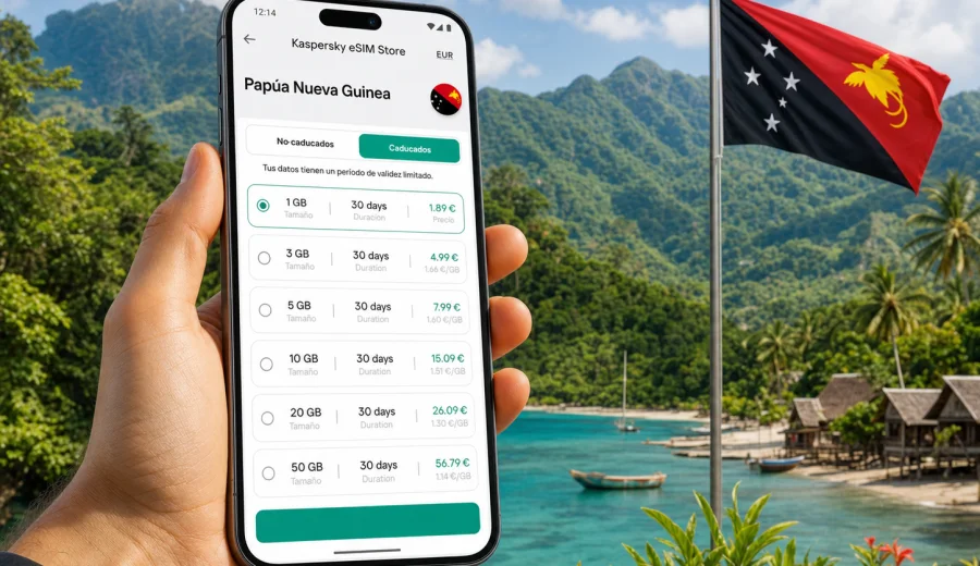eSIM Papúa Nueva Guinea: internet móvil de viaje