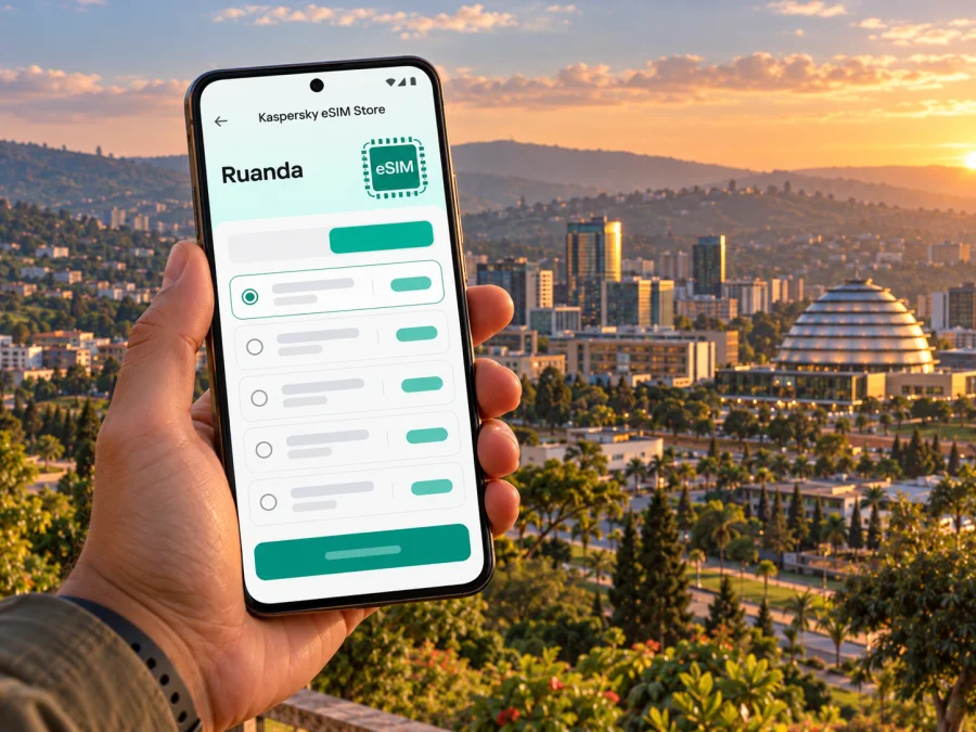 eSIM en Kigali: internet móvil en Ruanda