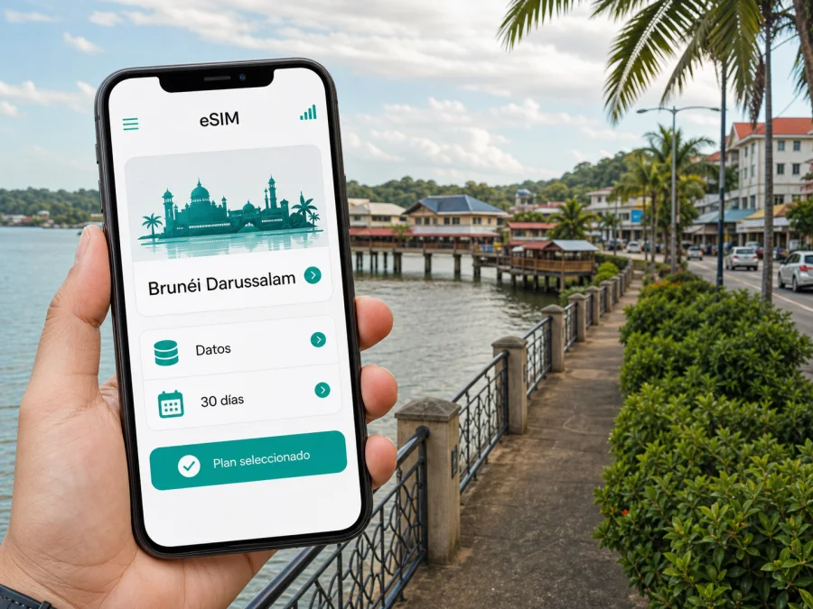 eSIM en Kuala Belait: internet móvil de viaje