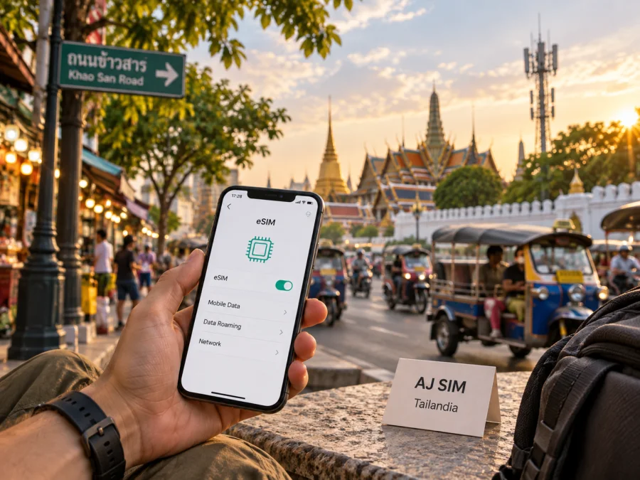 AJ SIM eSIM en Tailandia: qué comprobar
