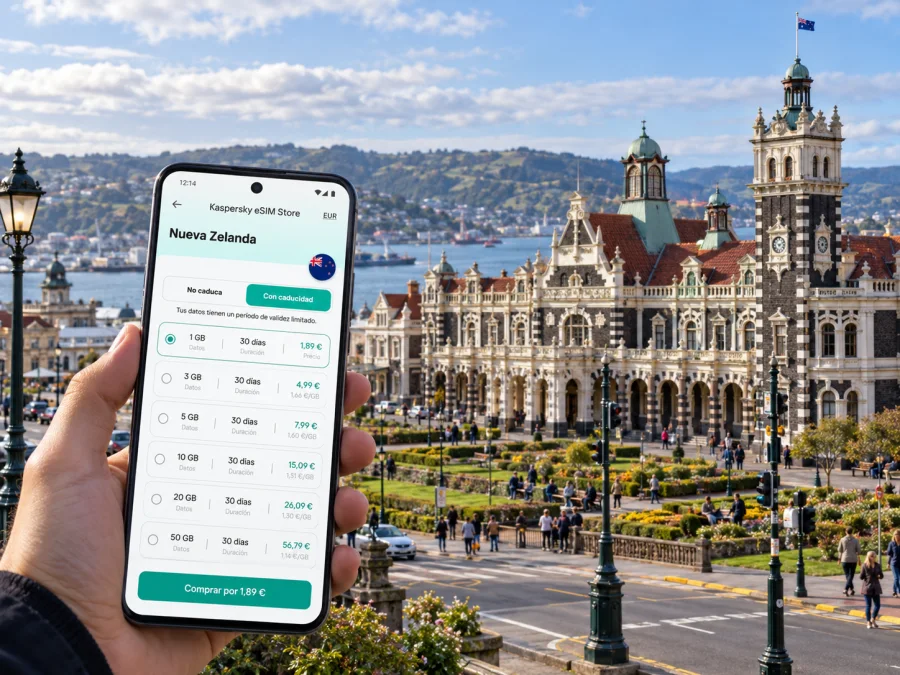 eSIM en Dunedin: internet móvil para tu viaje