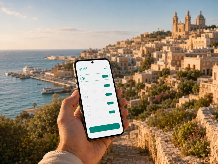eSIM en Mellieha: internet móvil en Malta