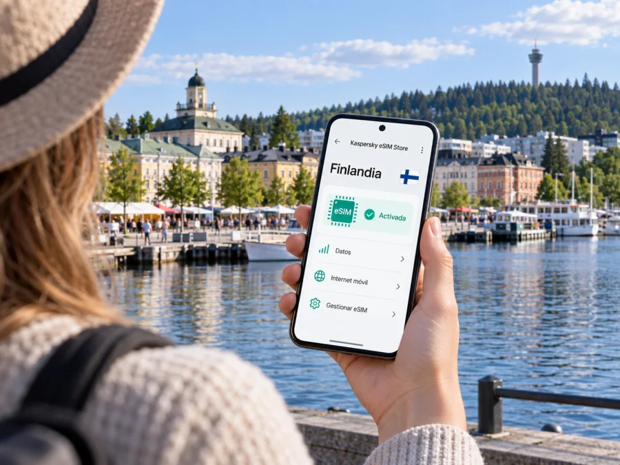 eSIM en Kuopio: internet móvil en Finlandia
