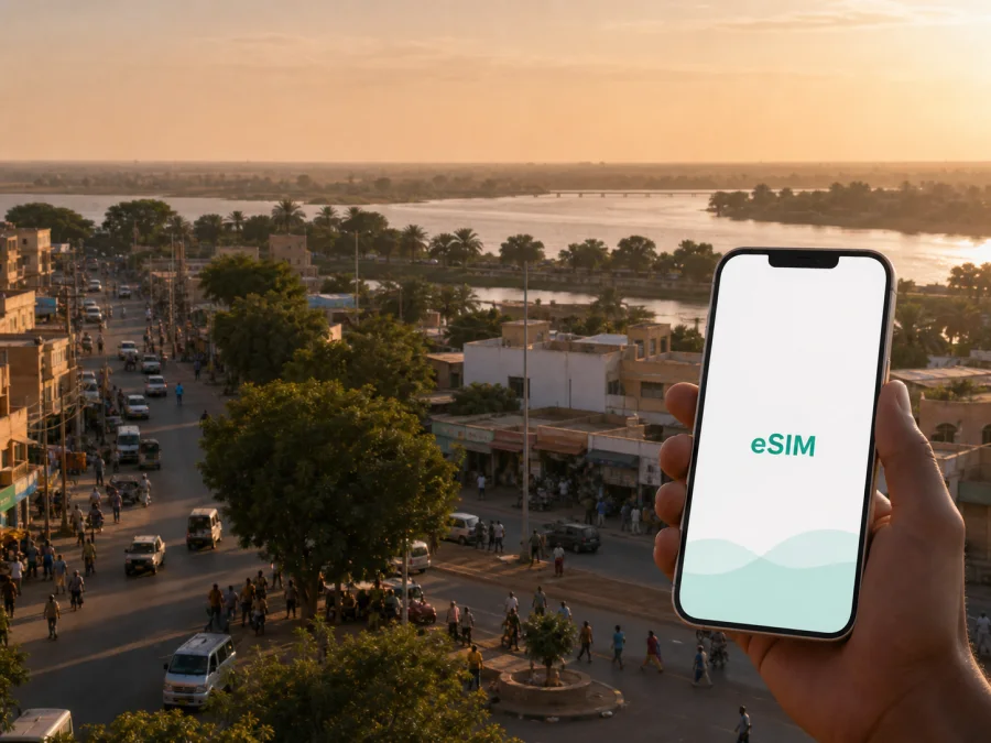 Wad Madani: eSIM para internet móvil en Sudán