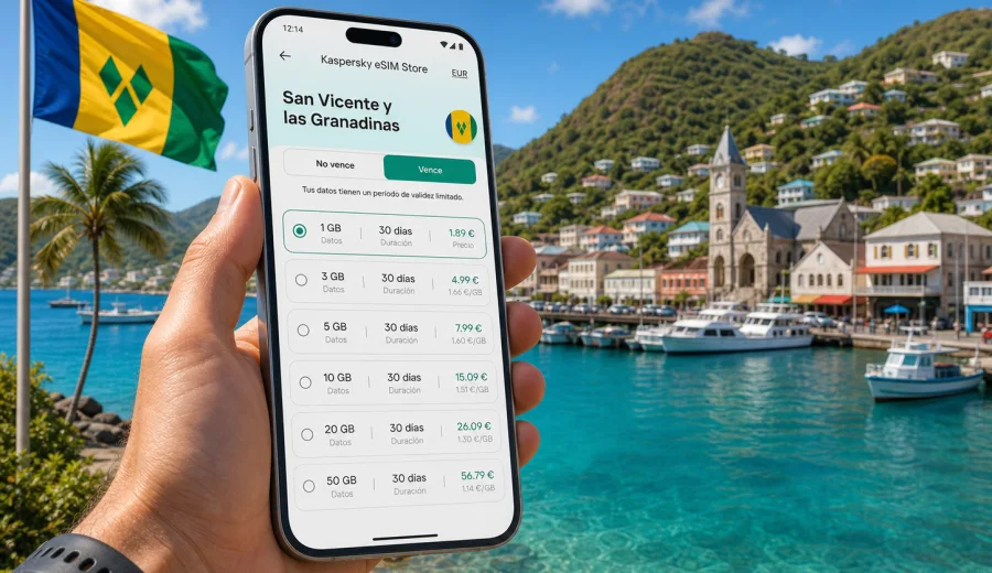 eSIM San Vicente y las Granadinas: internet móvil