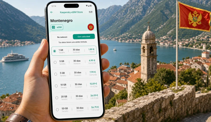 eSIM Montenegro: conexión móvil e internet