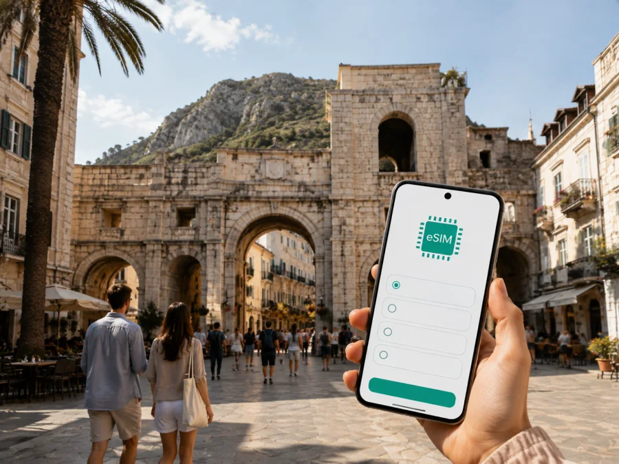 Plaza de las Casamatas: eSIM e internet en Gibraltar