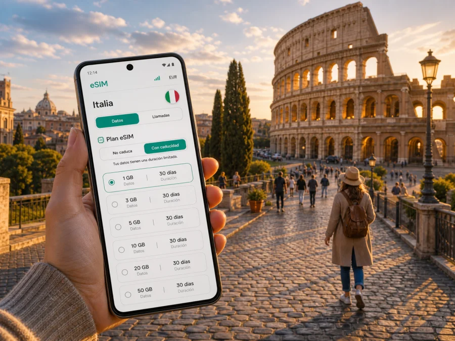 eSIM en Roma: conexión móvil e Internet