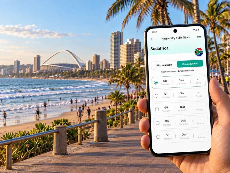 eSIM en Durban: internet móvil en Sudáfrica