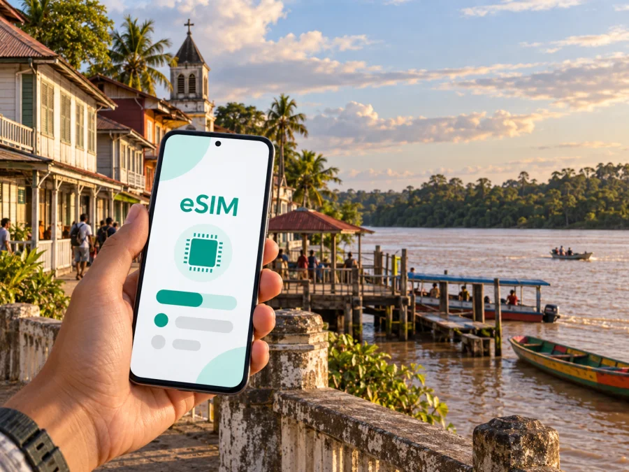 eSIM para Saint-Laurent-du-Maroni | Guayana Francesa