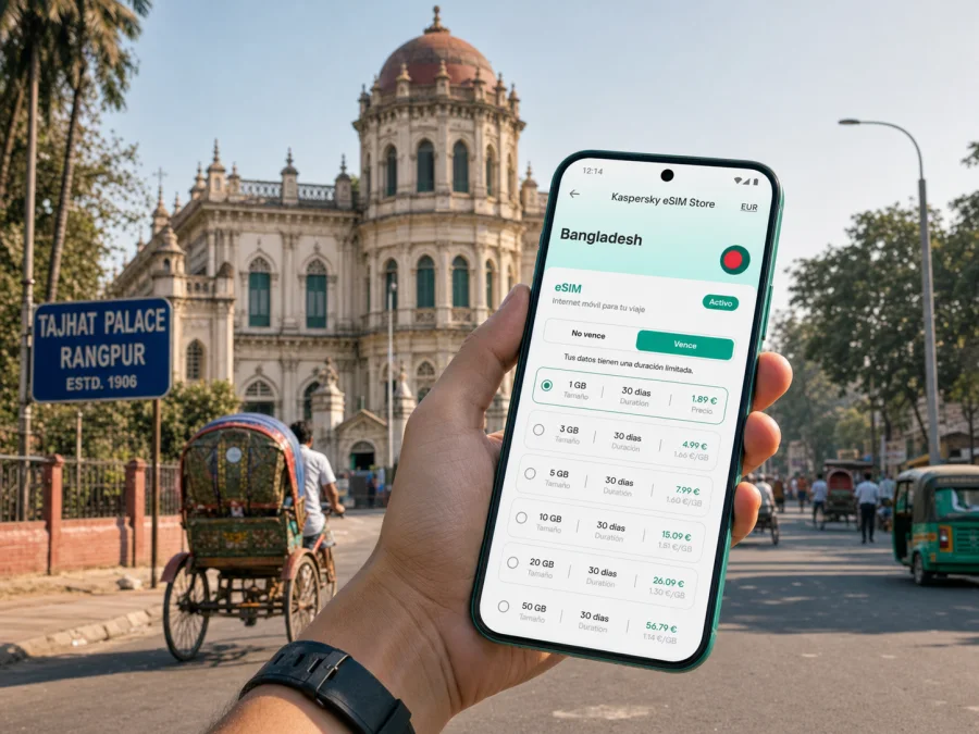 Rangpur eSIM: internet móvil para viajar