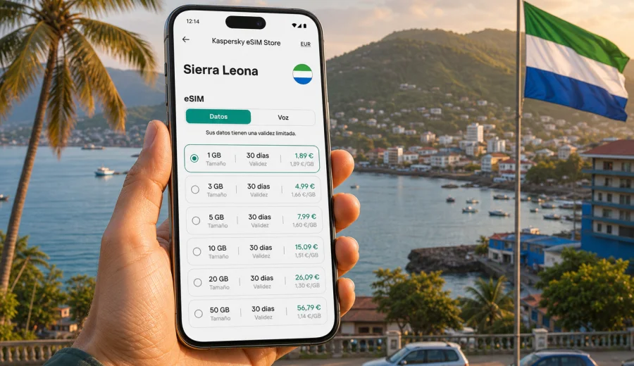 eSIM para Sierra Leona: internet móvil
