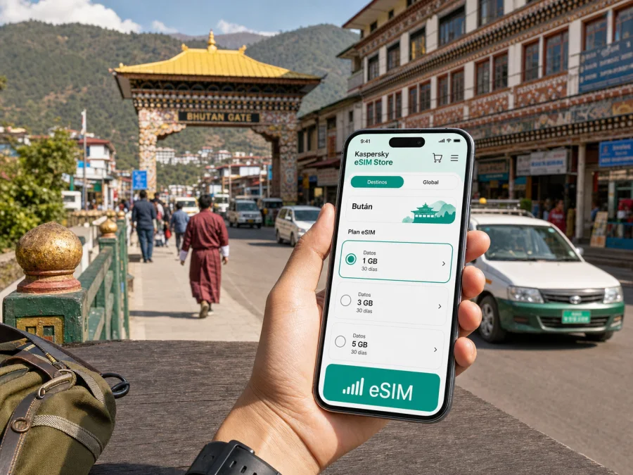 eSIM en Phuentsholing: internet móvil