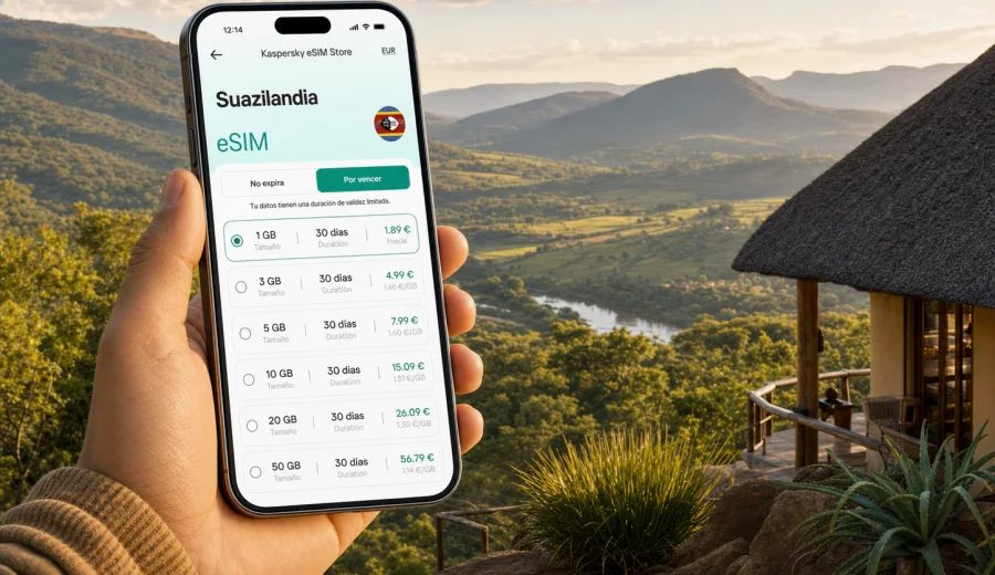 eSIM Suazilandia: conexión móvil e internet