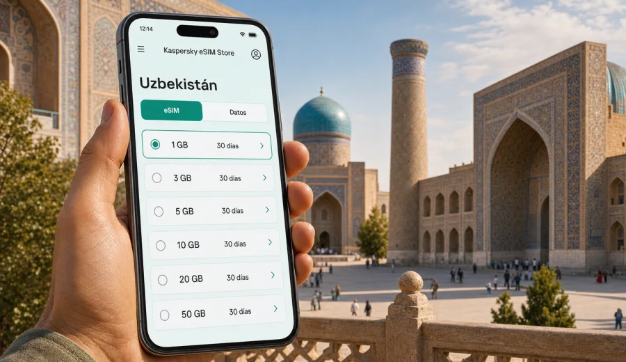 eSIM para Uzbekistán: internet móvil