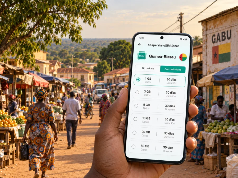 eSIM en Gabu: internet móvil en Guinea-Bissau