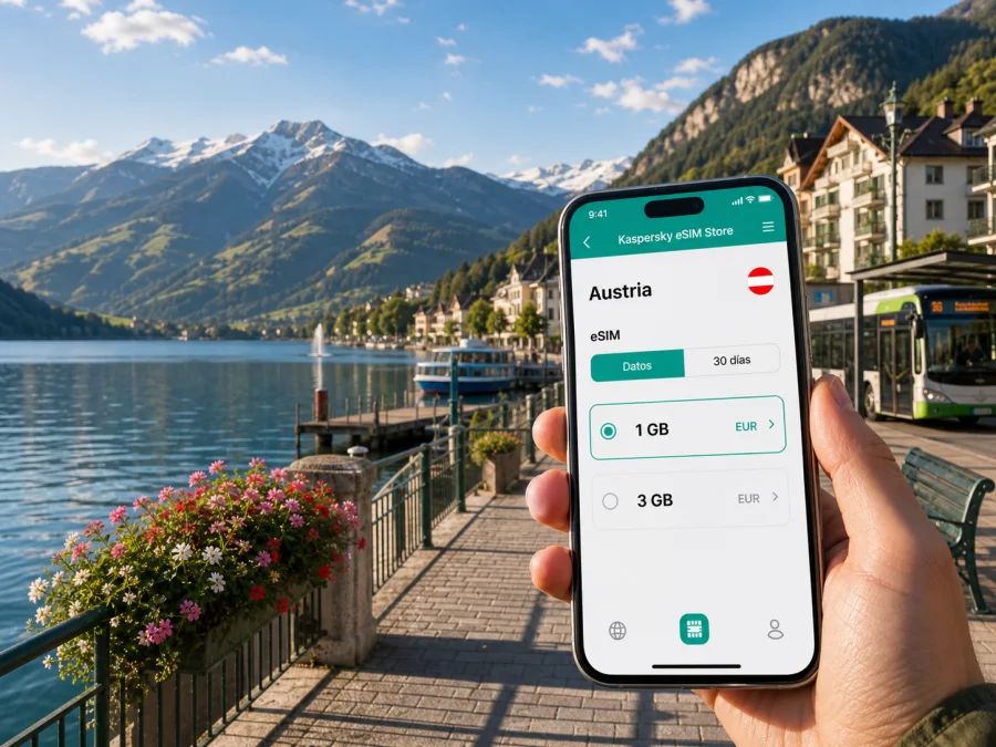 eSIM en Zell am See: internet móvil en Austria