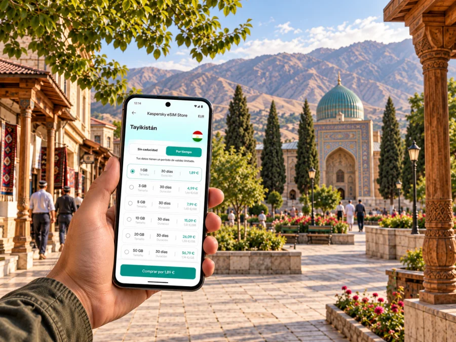 eSIM en Kulob: internet móvil para tu viaje