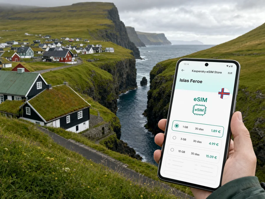 eSIM en Gjogv: conexión móvil e internet