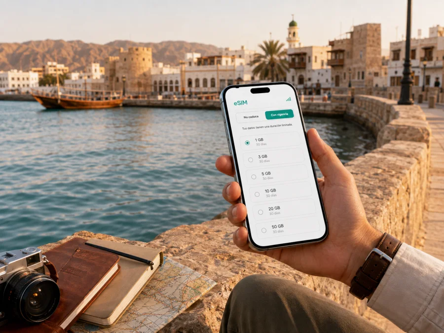 eSIM en Sur, Omán: internet móvil para viajar