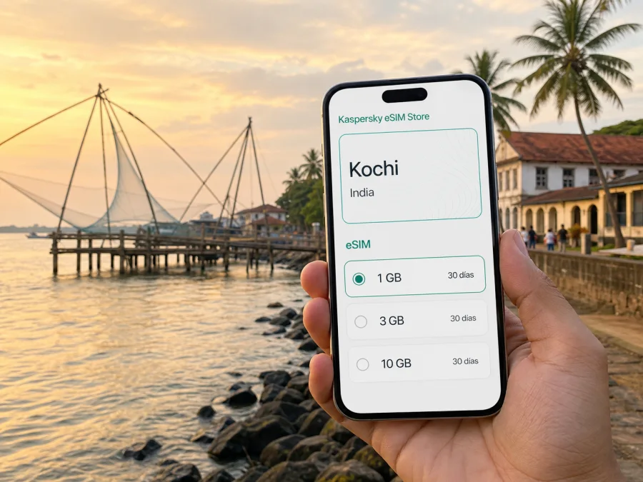eSIM en Kochi: internet móvil para viajar