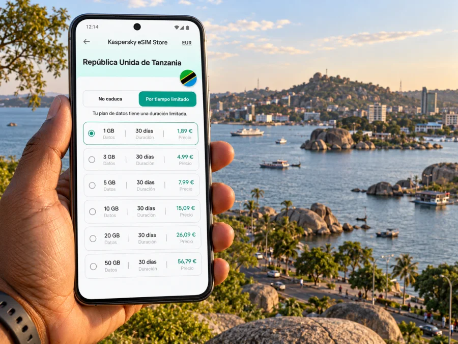 eSIM para Mwanza: internet móvil junto al lago