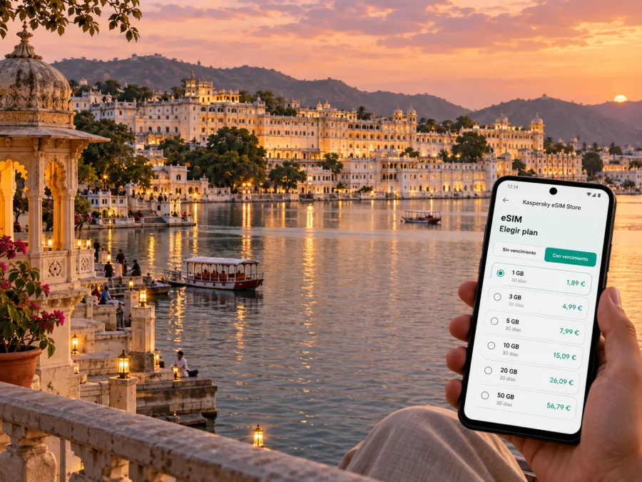 eSIM para Udaipur: internet móvil en tu viaje