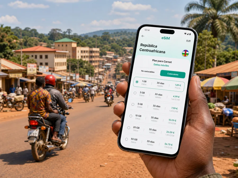 eSIM en Carnot: internet móvil para viajar