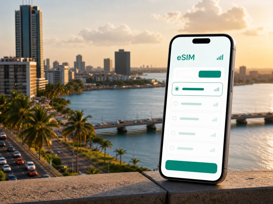 eSIM en Abiyán: conexión móvil e internet
