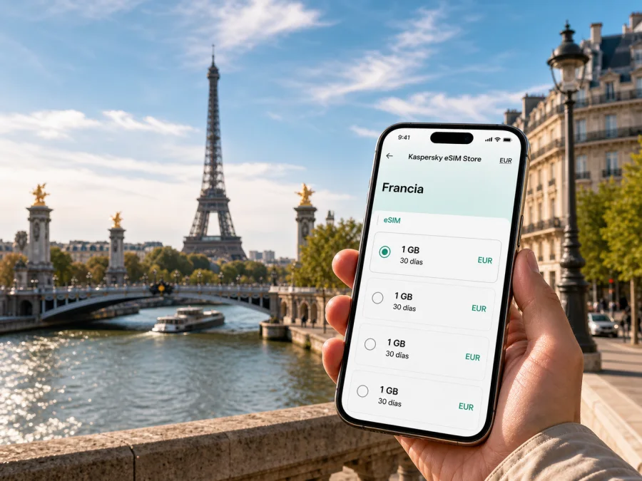 eSIM para París: internet móvil en viaje