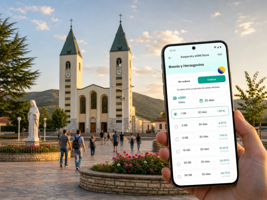 eSIM en Medjugorje: internet móvil de viaje
