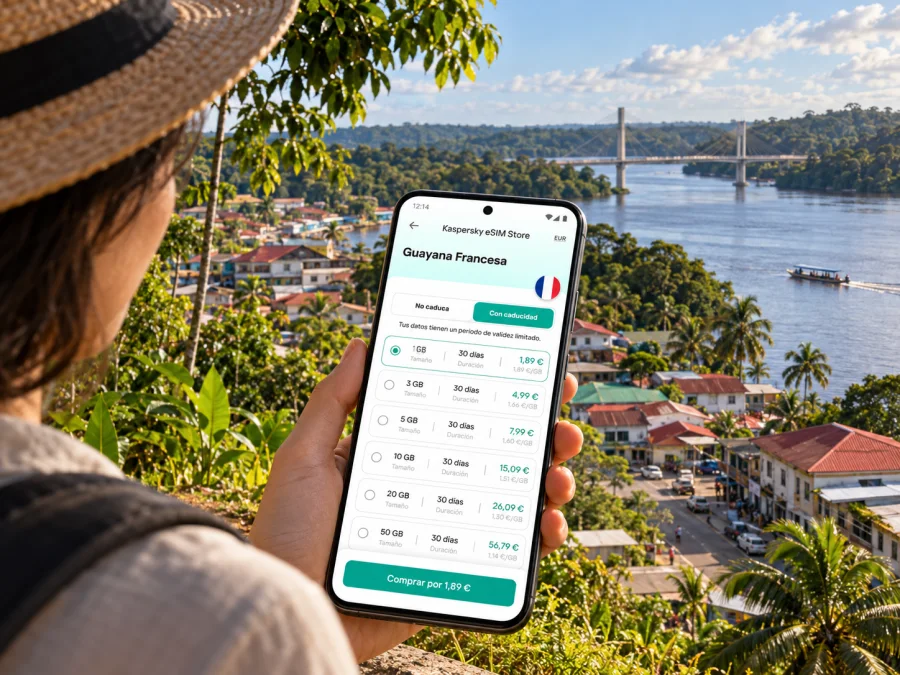 eSIM en Saint-Georges: internet en Guayana Francesa