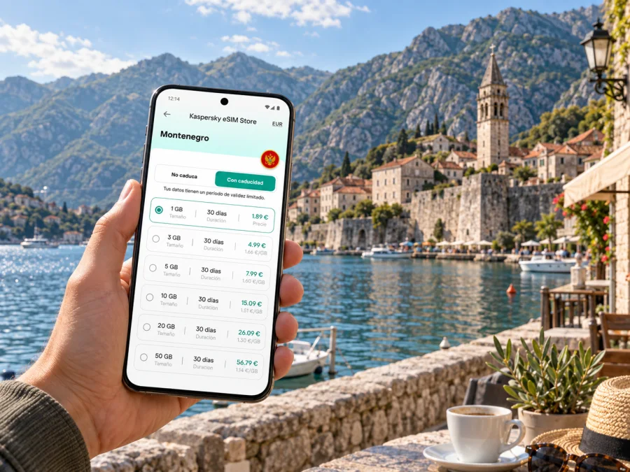 eSIM en Kotor: internet móvil en Montenegro