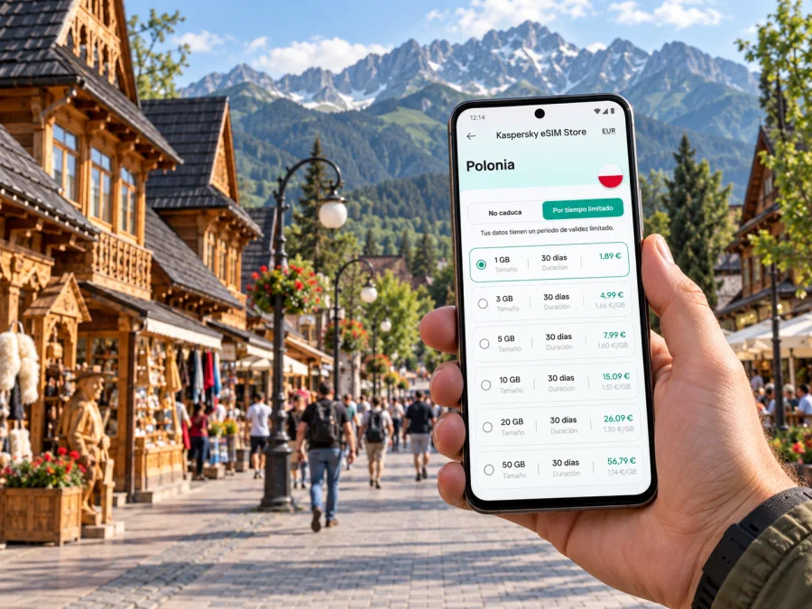 eSIM en Zakopane: guía de conexión para tu viaje