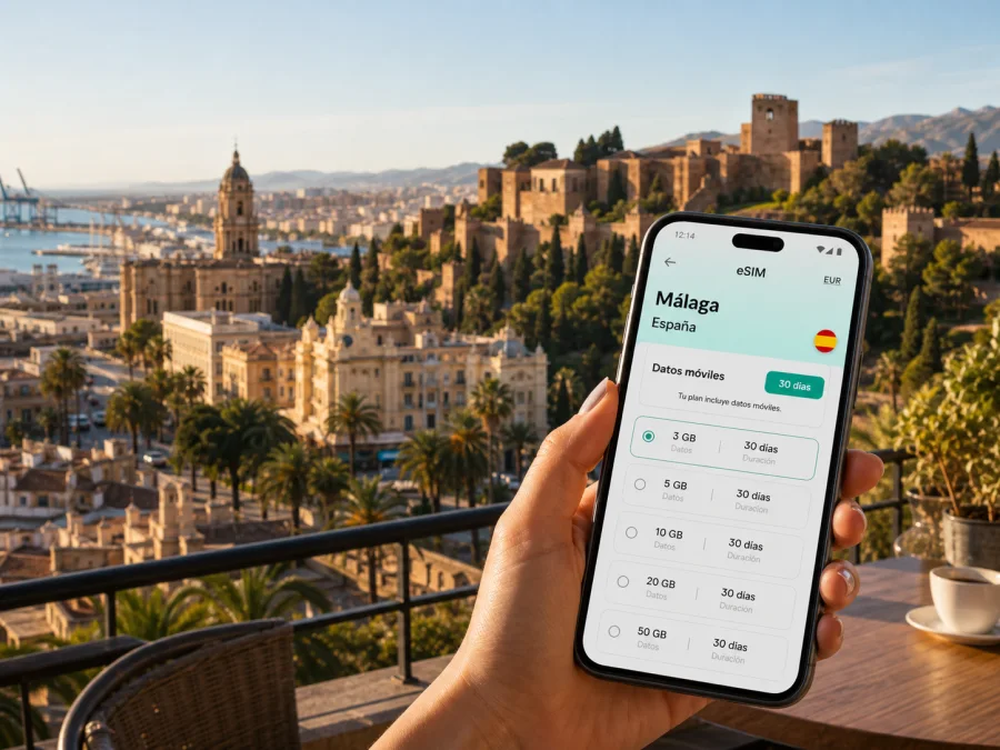 eSIM en Málaga: internet móvil para viajar