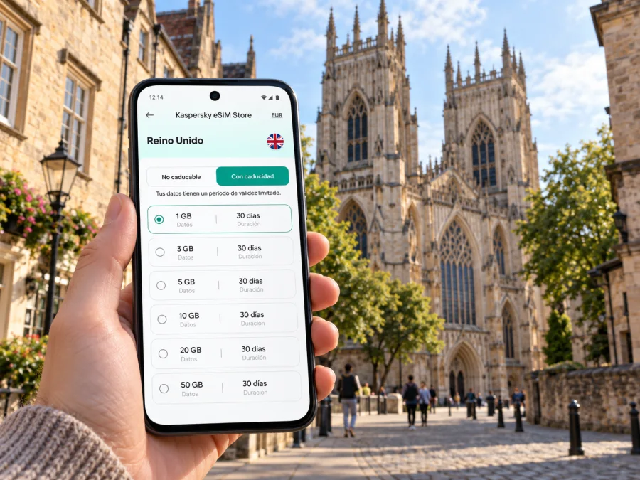 eSIM para York: internet móvil en Reino Unido