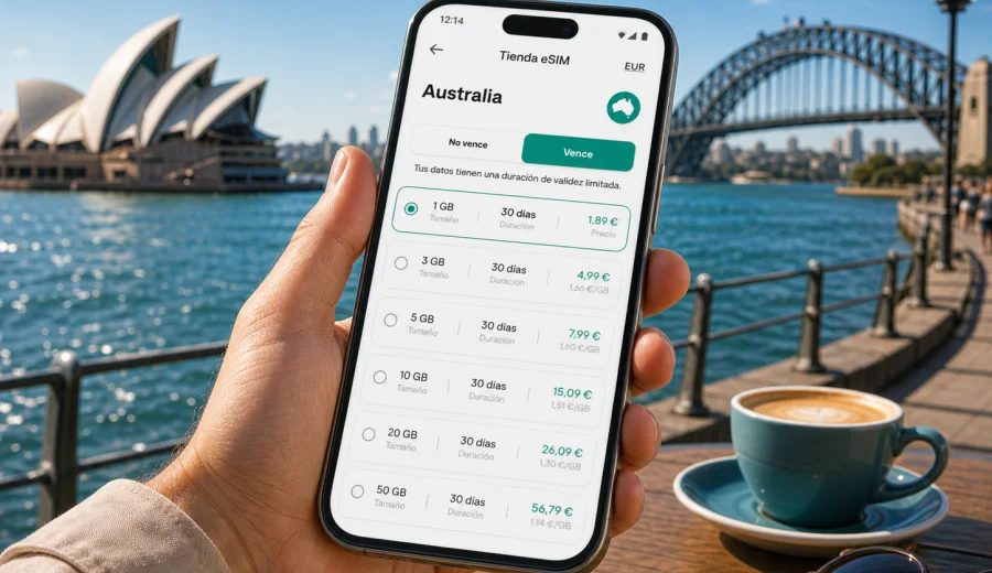 eSIM Australia: internet móvil para viajar