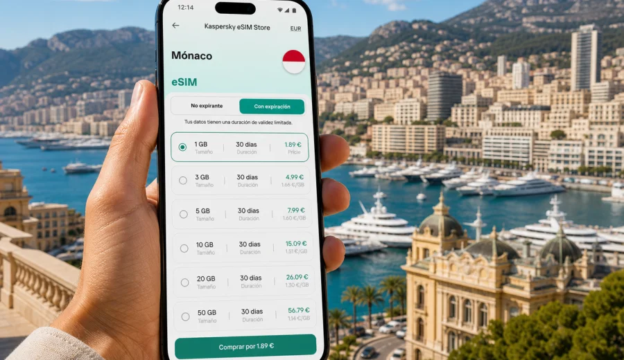 eSIM para Mónaco: internet móvil de viaje