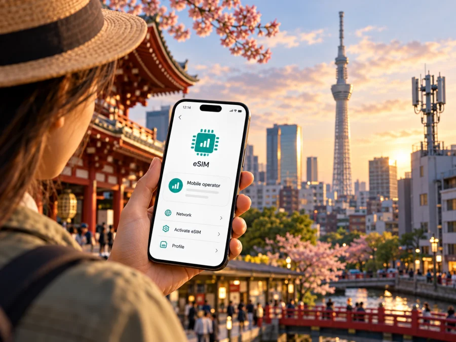b-mobile eSIM en Japón: conexión para viajeros