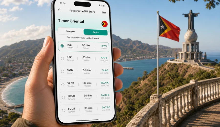 eSIM Timor Oriental: internet móvil de viaje