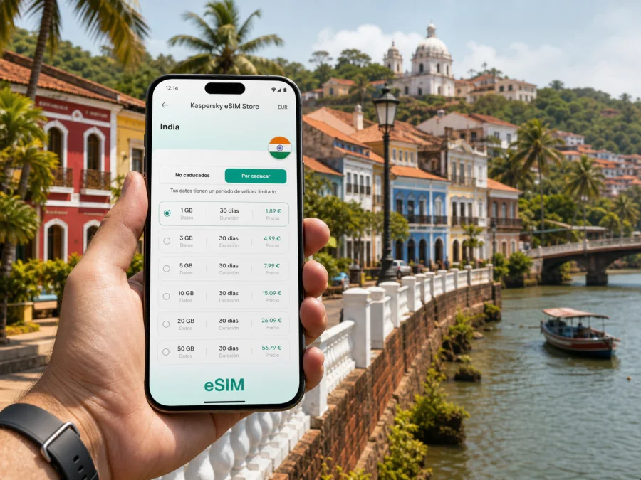 eSIM en Panaji: internet móvil para su viaje