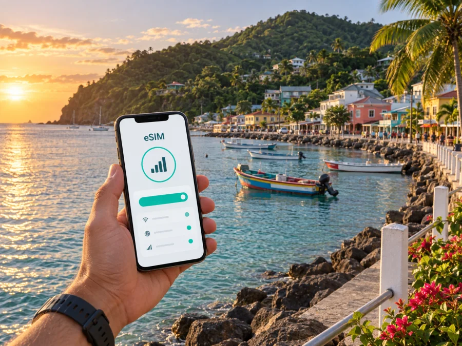 eSIM en Anse La Raye: internet para viajar