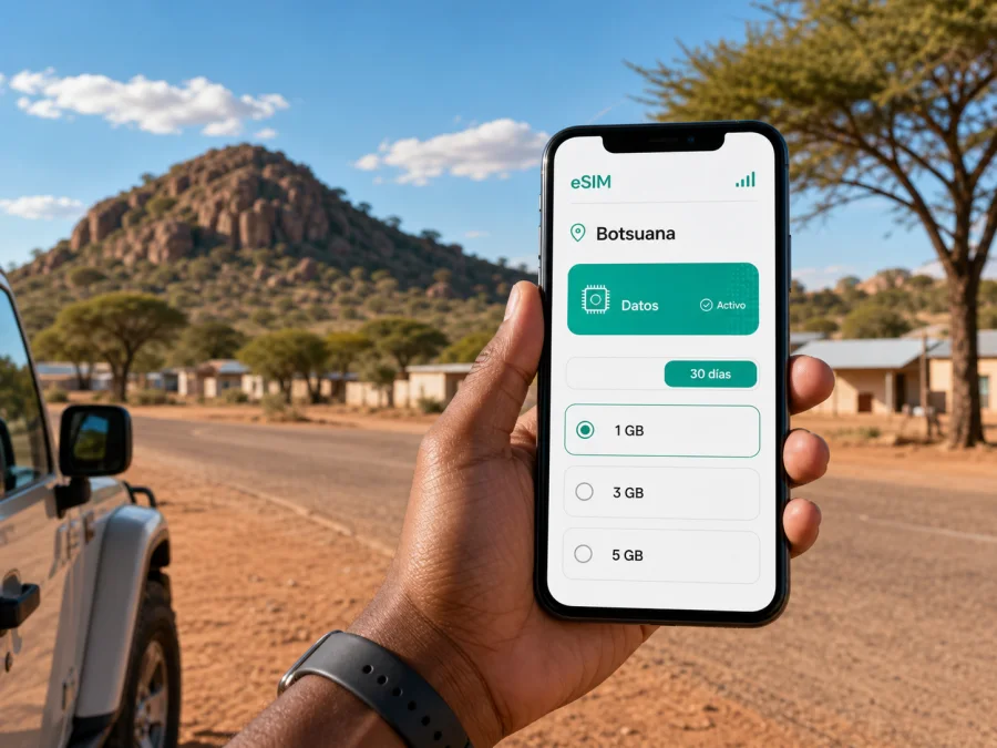 eSIM en Serowe: internet móvil para viajar